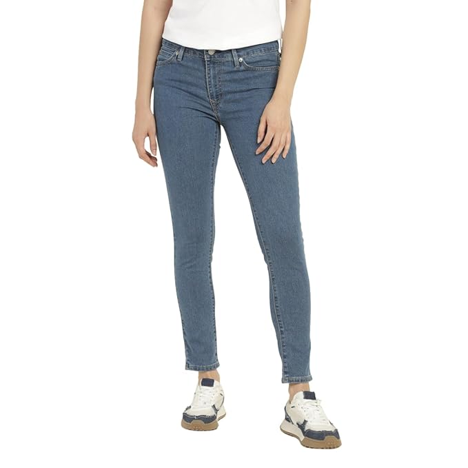 Levi's Women's Skinny Mid Rise Blue Jeans